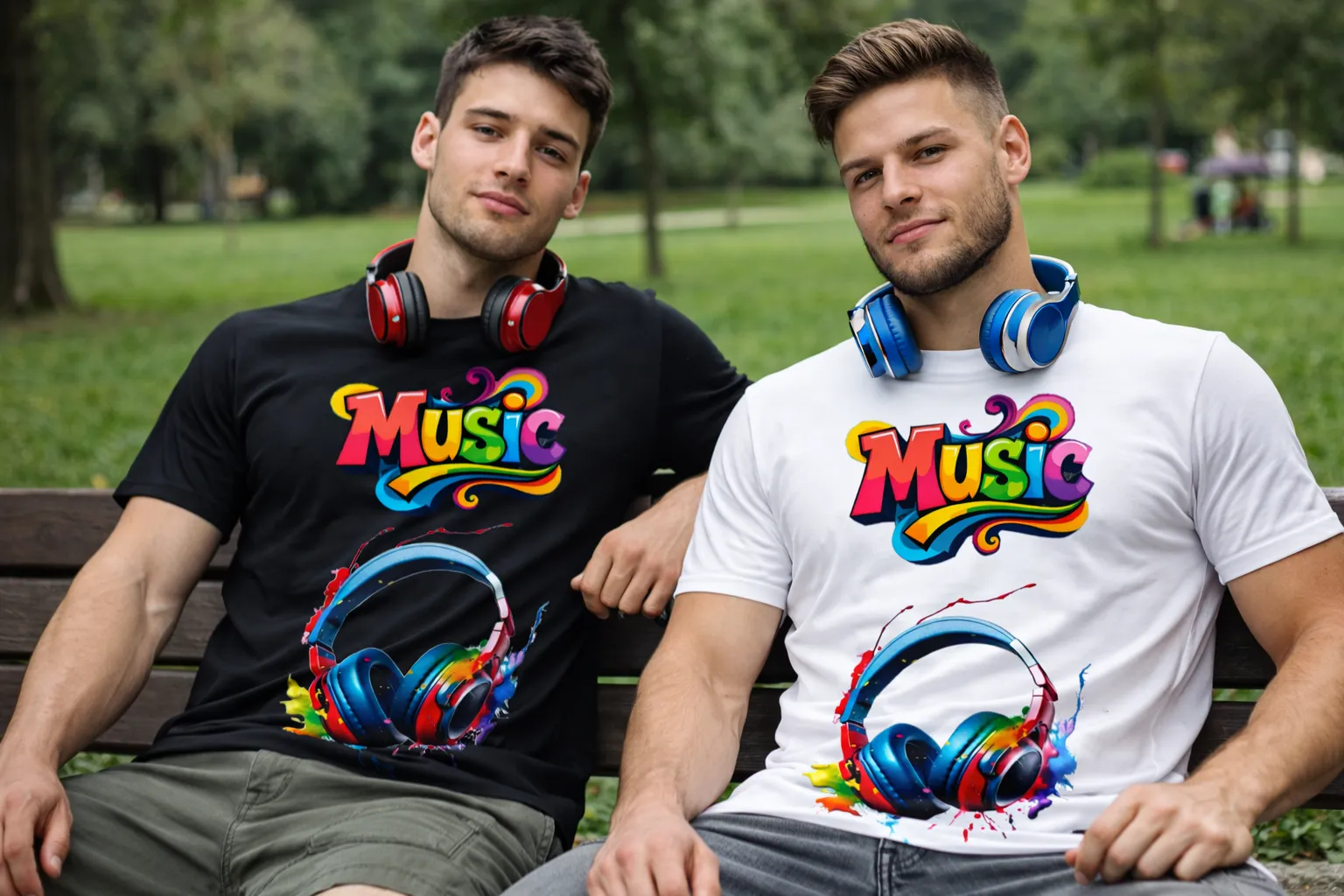 Мъжка тениска Music