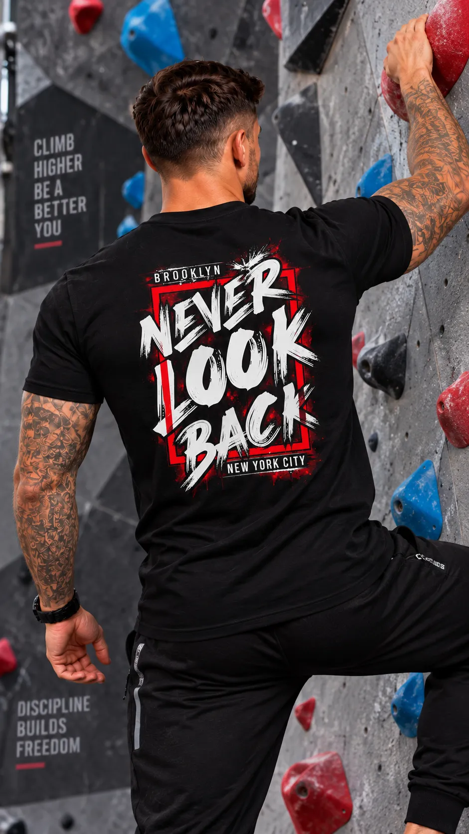 Мъжка тениска Never Look Back