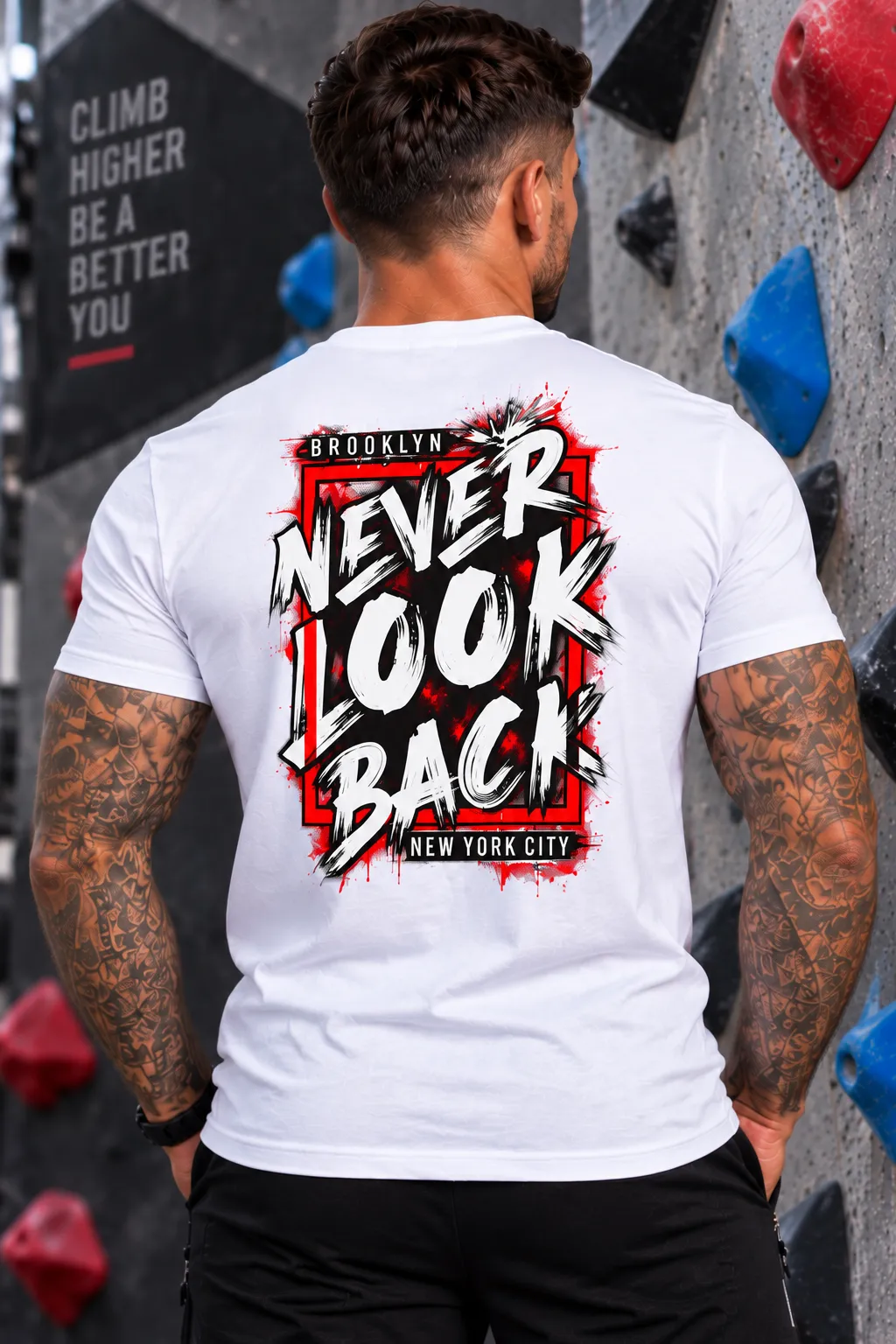 Мъжка тениска Never Look Back